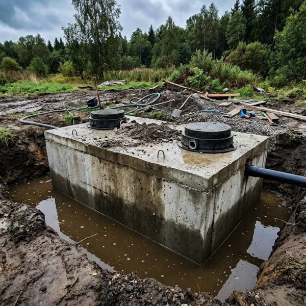 Szambo betonowe a wysoki poziom wód gruntowych – poradnik