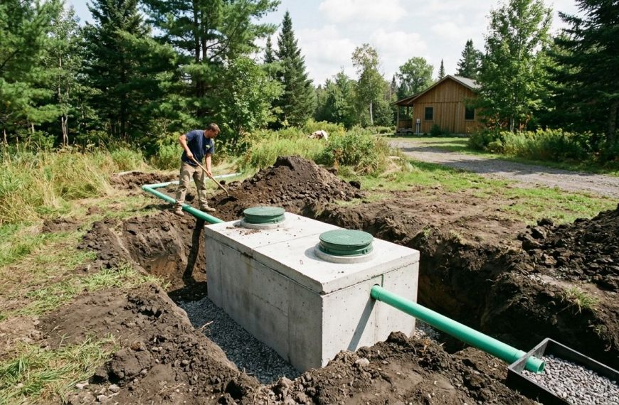 Szambo betonowe na działce rekreacyjnej –&hellip;