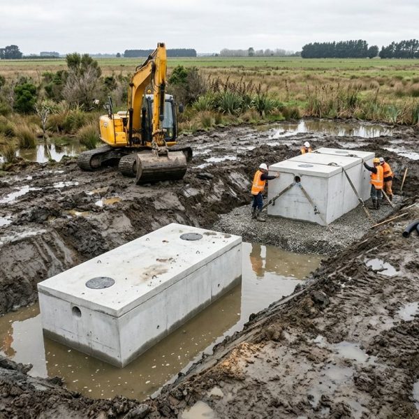 Szambo betonowe na terenie podmokłym – wyzwania i rozwiązania