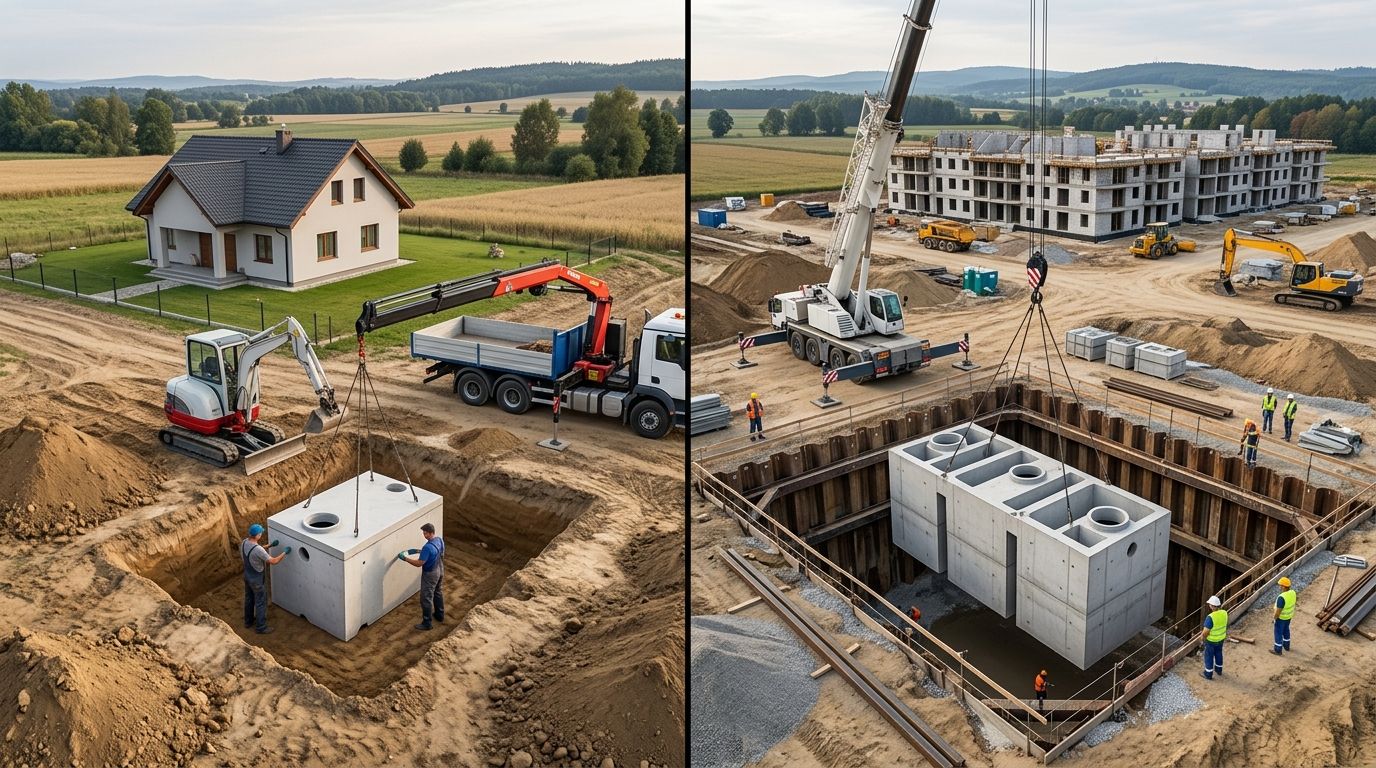 Czy montaż szamba betonowego wymaga pozwolenia na budowę?